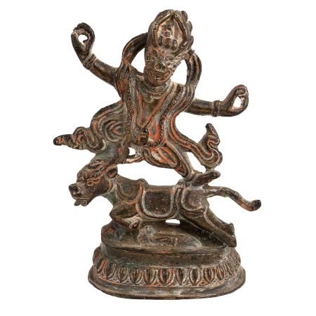 Brass  Nepalese Buddhist DeityÂ Statue